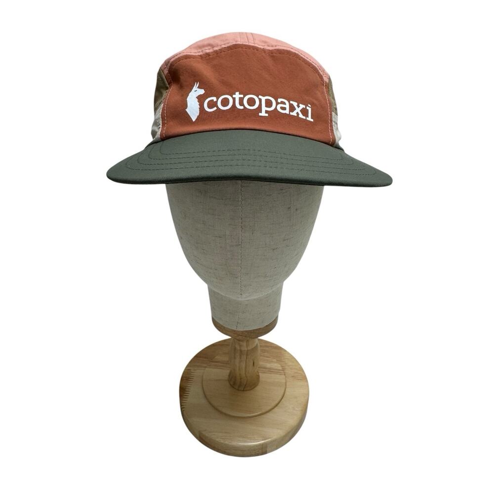 Cotopaxi Tech 5-Panel Adjustable One Size Faded Brick Earth Tones Nylon Cap